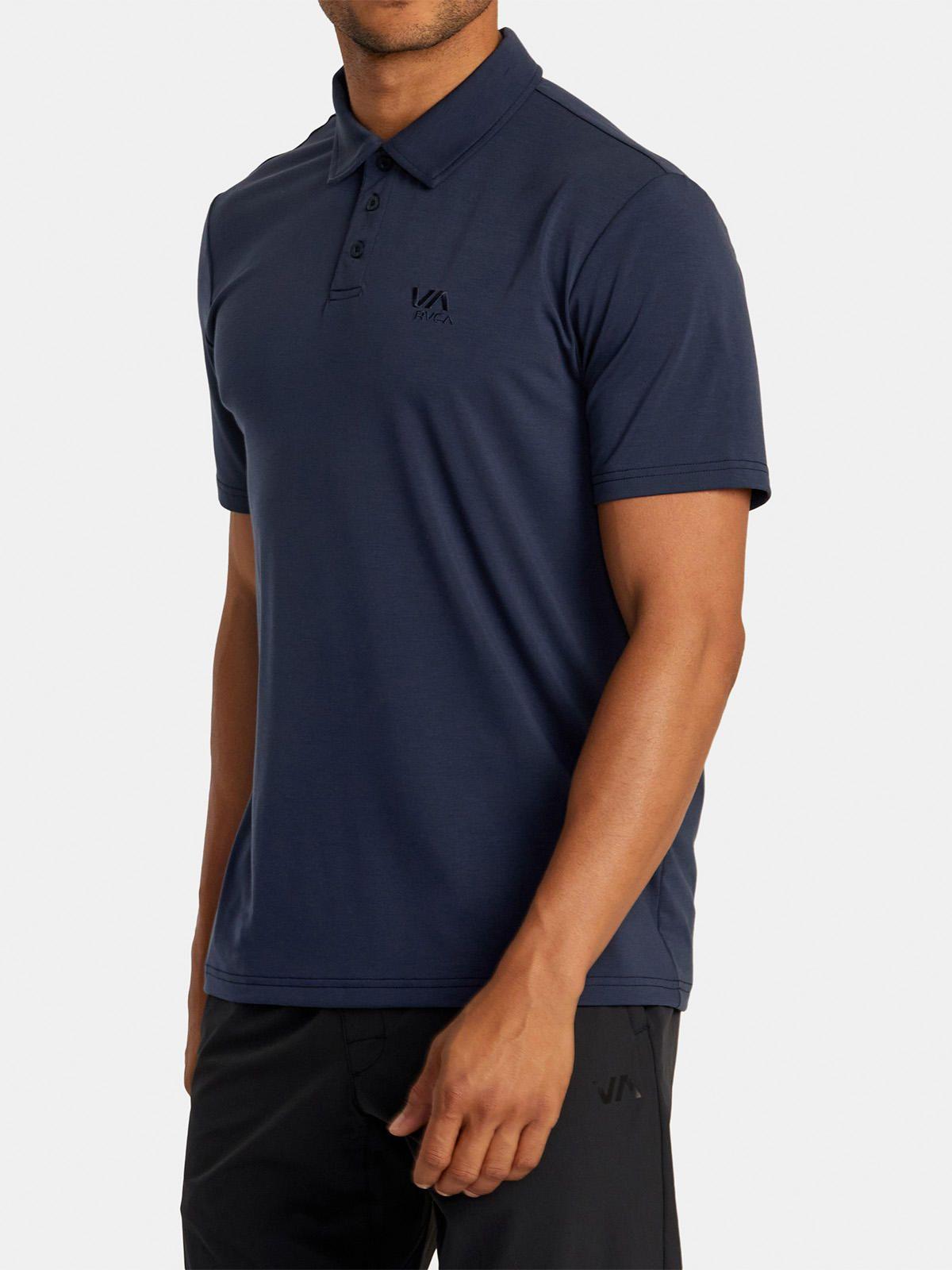Polera Manga Corta Hombre Balance Polo Azul-1