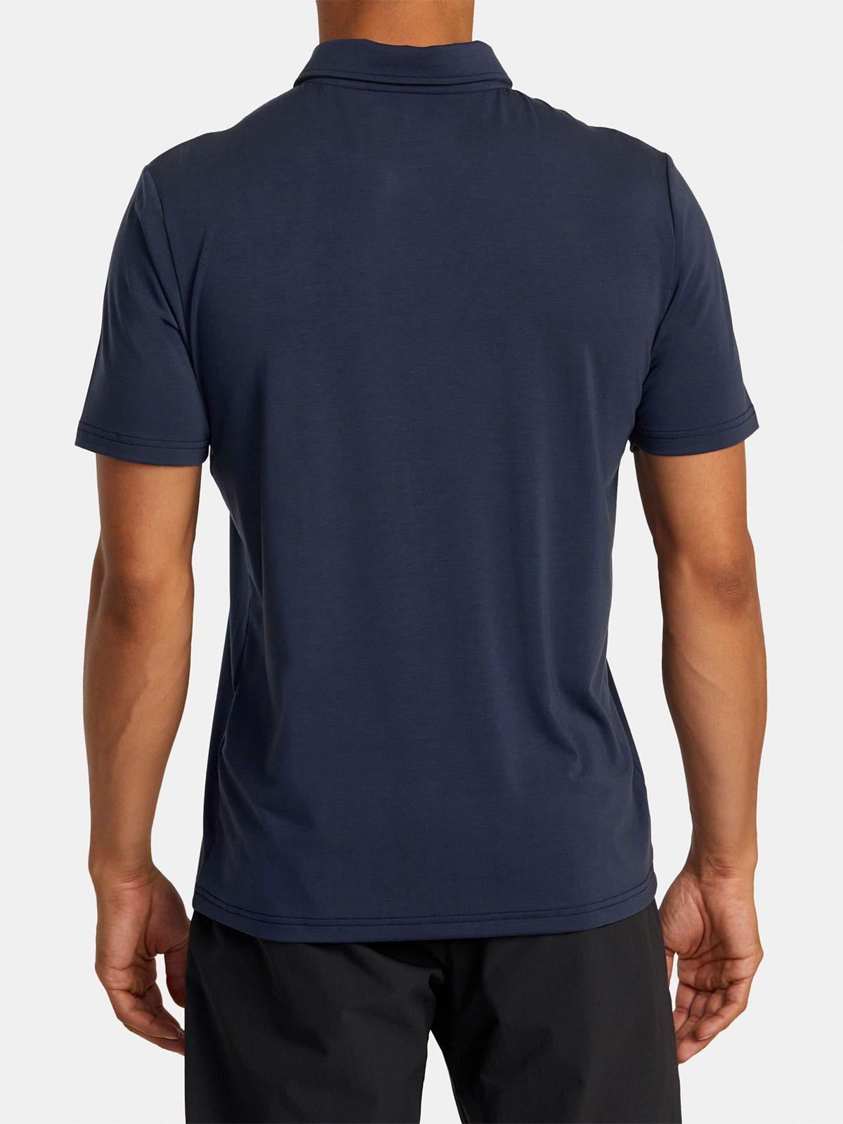 Polera Manga Corta Hombre Balance Polo Azul-3