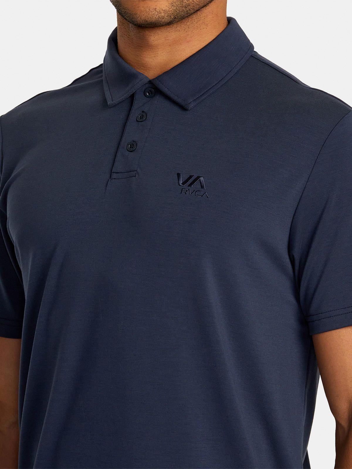 Polera Manga Corta Hombre Balance Polo Azul-4