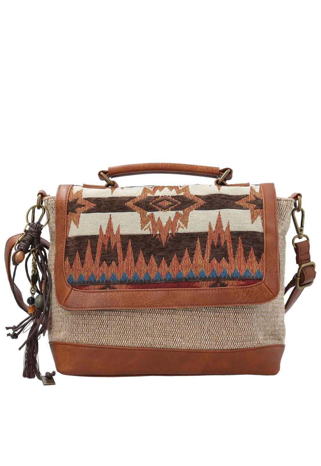 Cartera Textil Mujer Bianca Bag Café-0