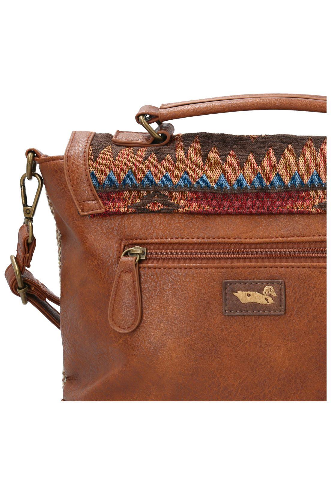 Cartera Textil Mujer Bianca Bag Café-4