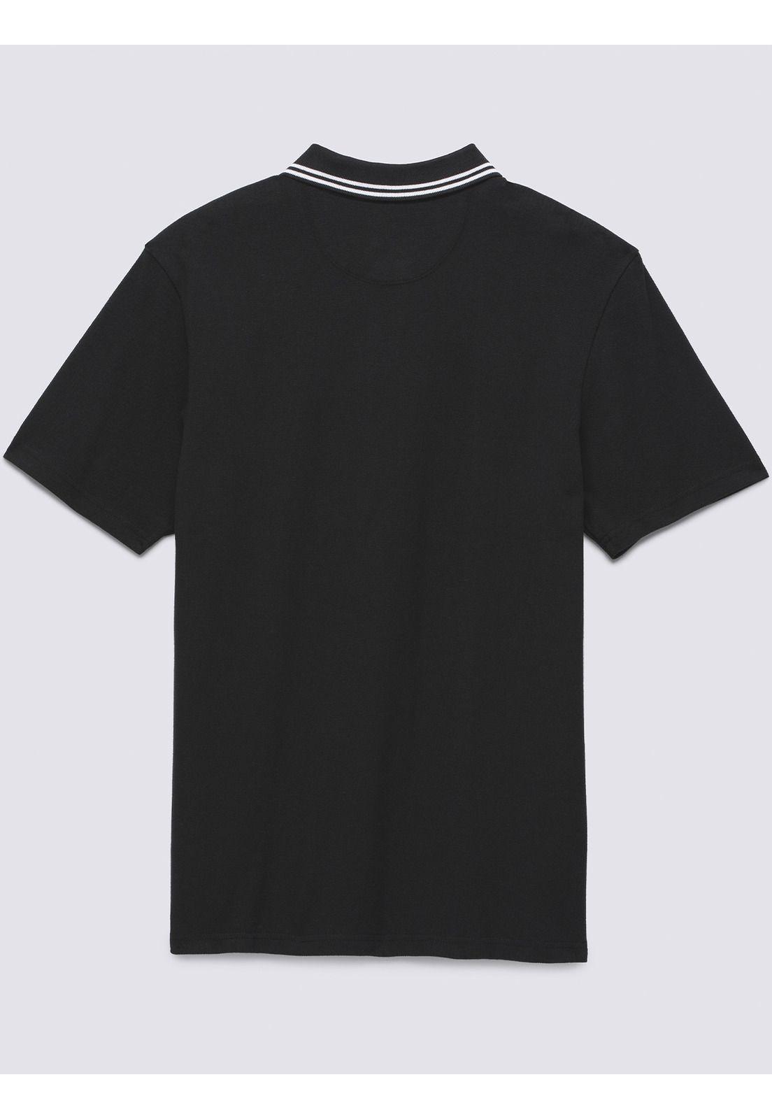 Polera Manga Corta Hombre Halecrest Polo Negro-6
