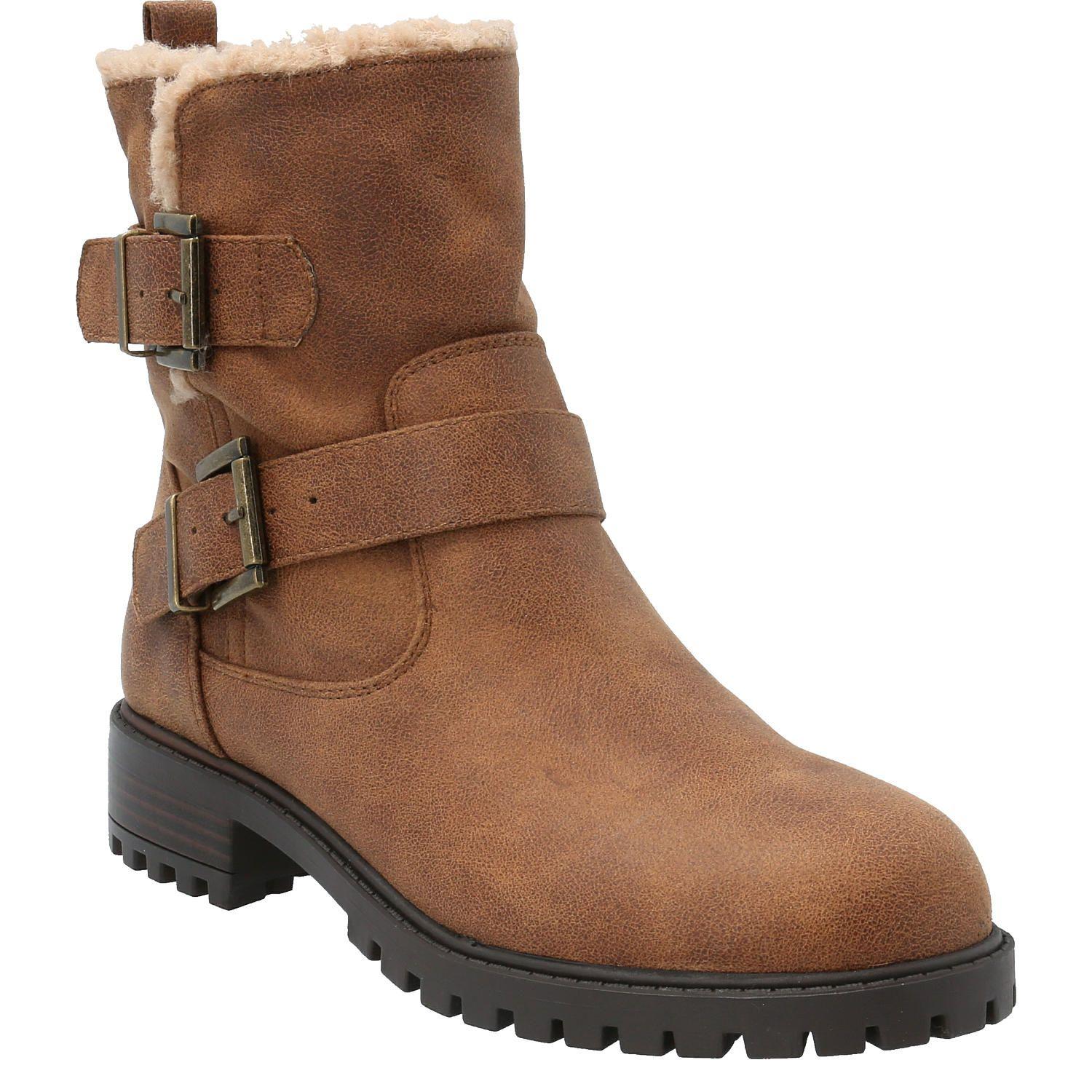 Botin Mujer Messi Café-0