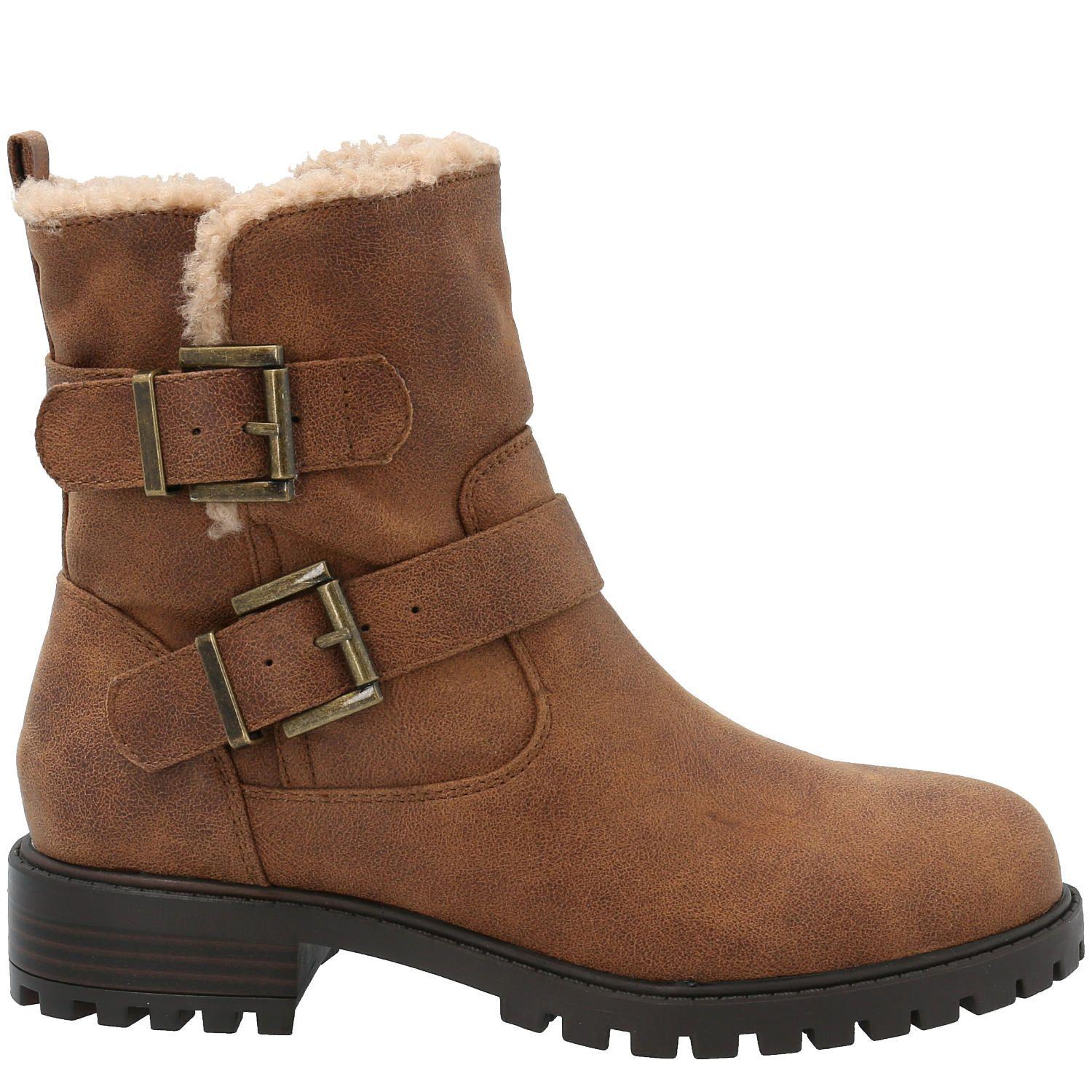 Botin Mujer Messi Café-1