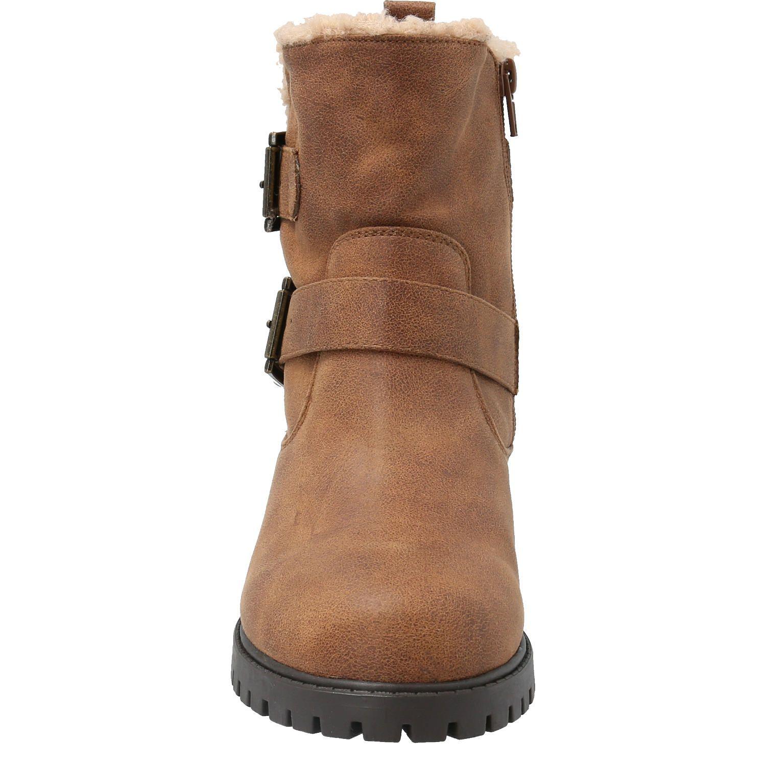 Botin Mujer Messi Café-2