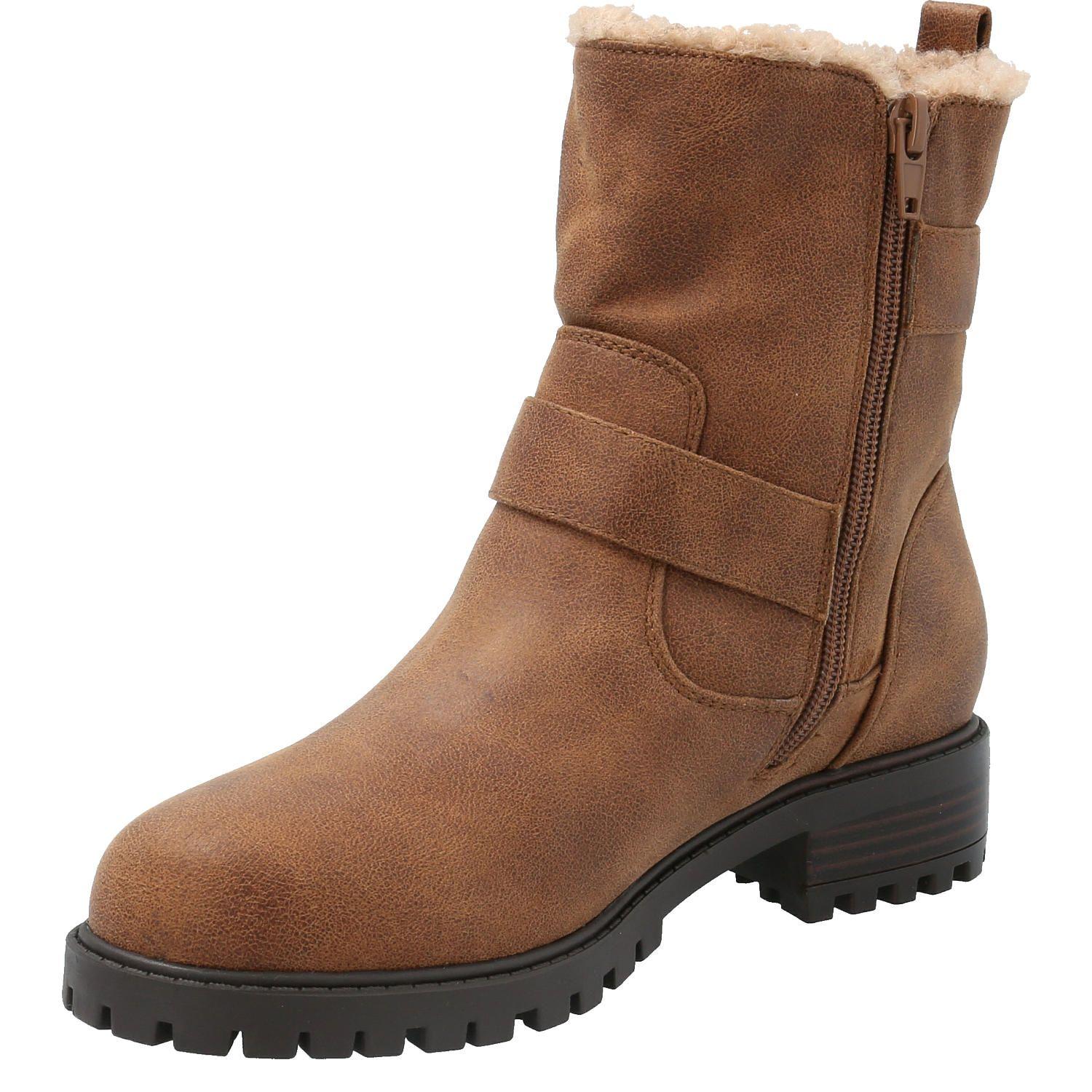 Botin Mujer Messi Café-3