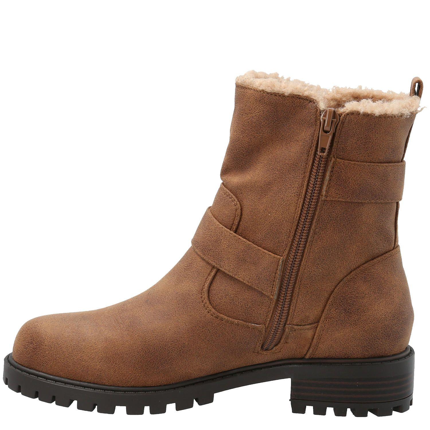 Botin Mujer Messi Café-4