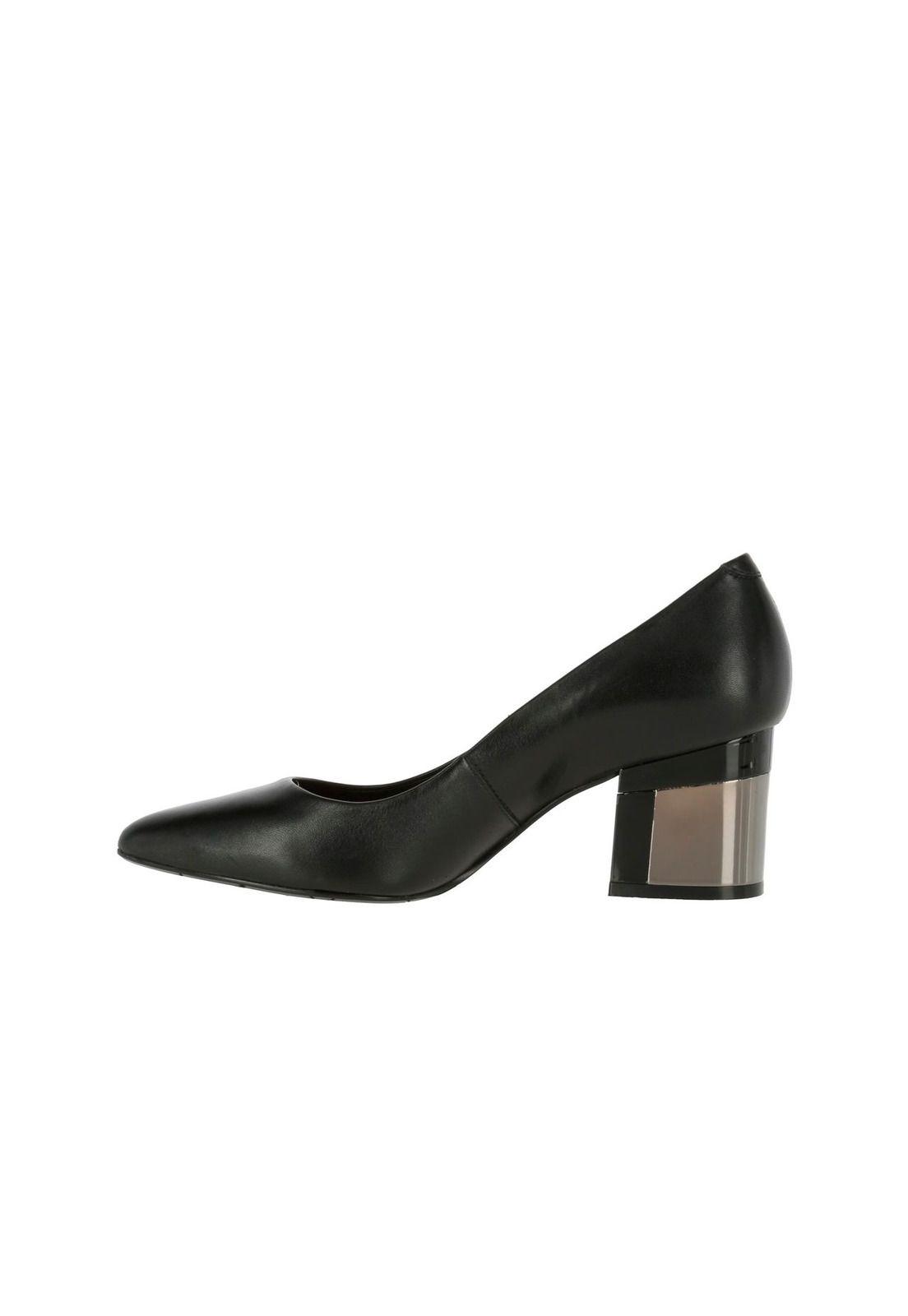 Zapato Cuero Mujer Caring Negro-2