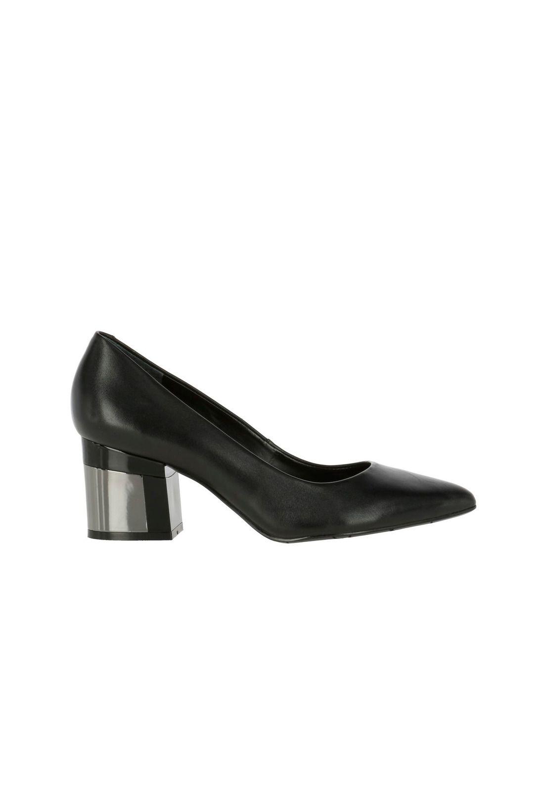 Zapato Cuero Mujer Caring Negro-3
