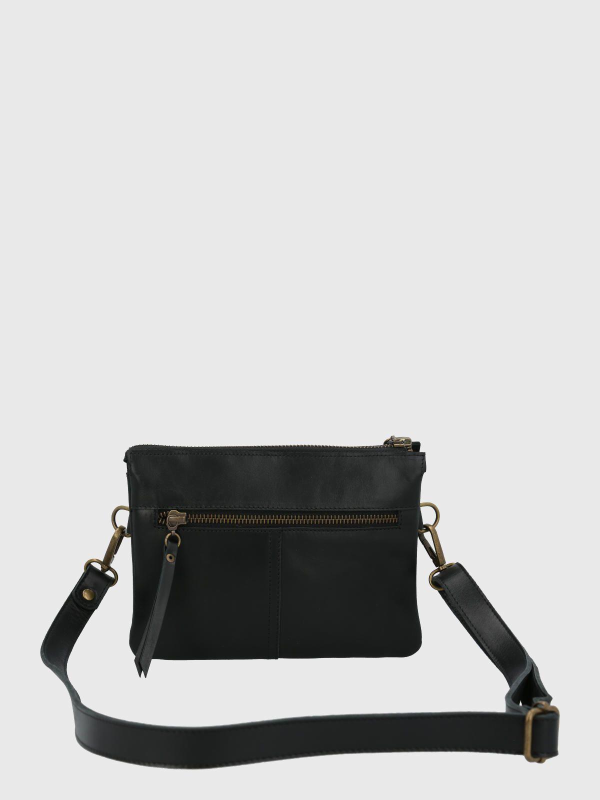 Cartera Cuero Mujer Dalton Cross Negro-2