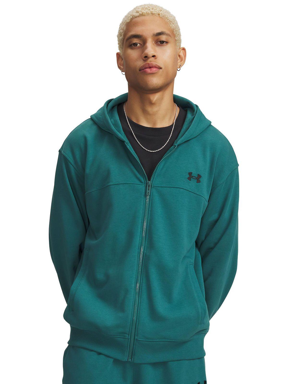 Poleron Hombre Rival Lightweight Full Zip Verde-0