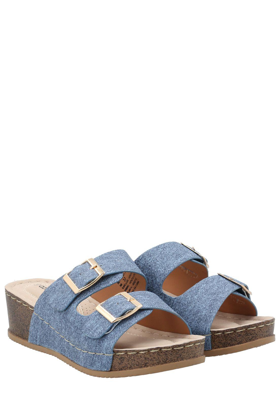 Sandalia Mujer Riviera Denim -8