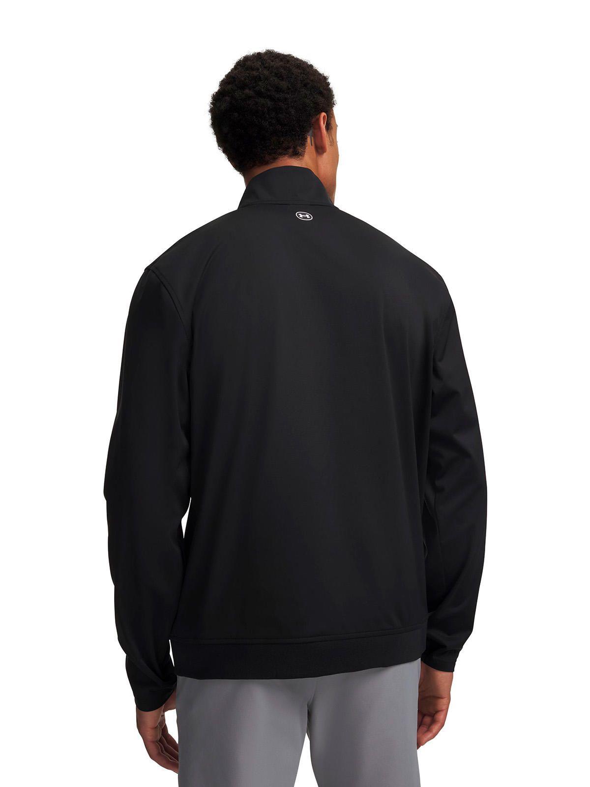 Cortaviento UA Drive Wind ½ Zip Negro Hombre-1