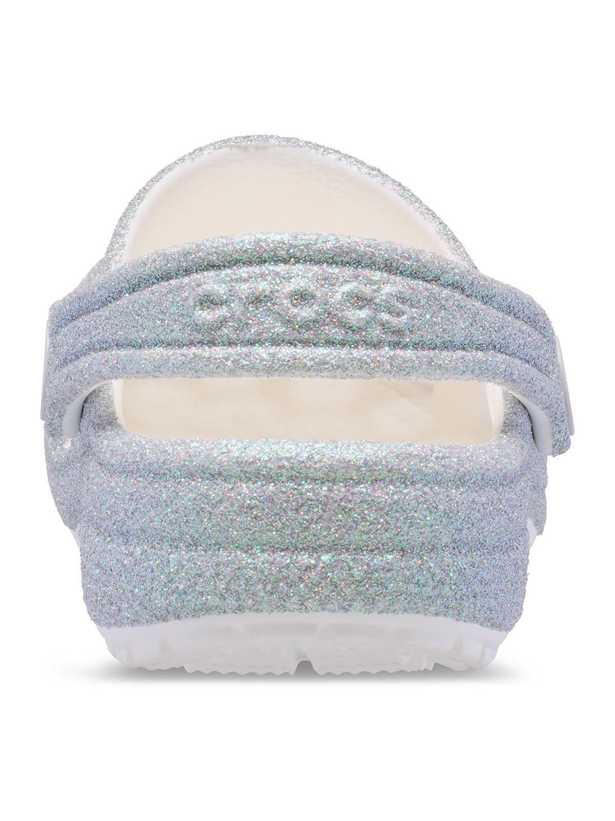 Zueco Niños Grandes Classic Glitter Plateado-7