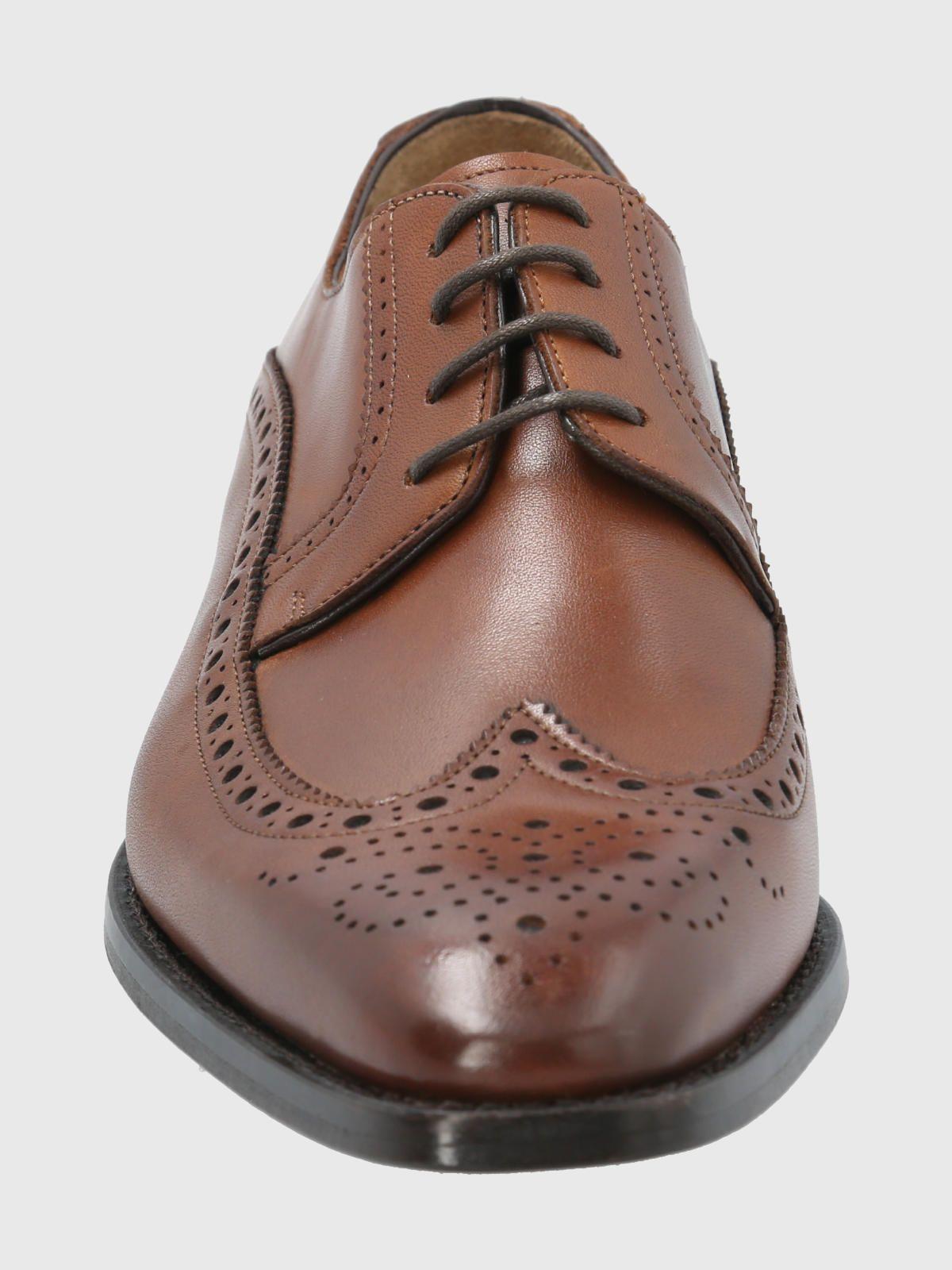 Zapato Cuero Café Hombre Marino -3
