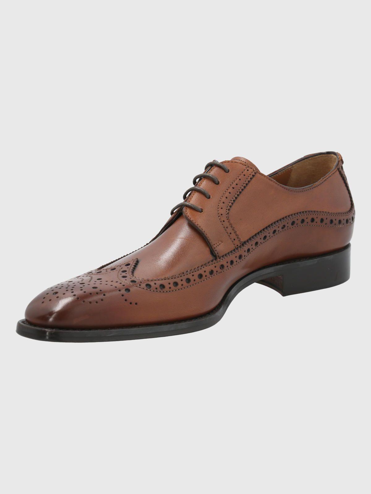 Zapato Cuero Café Hombre Marino -4