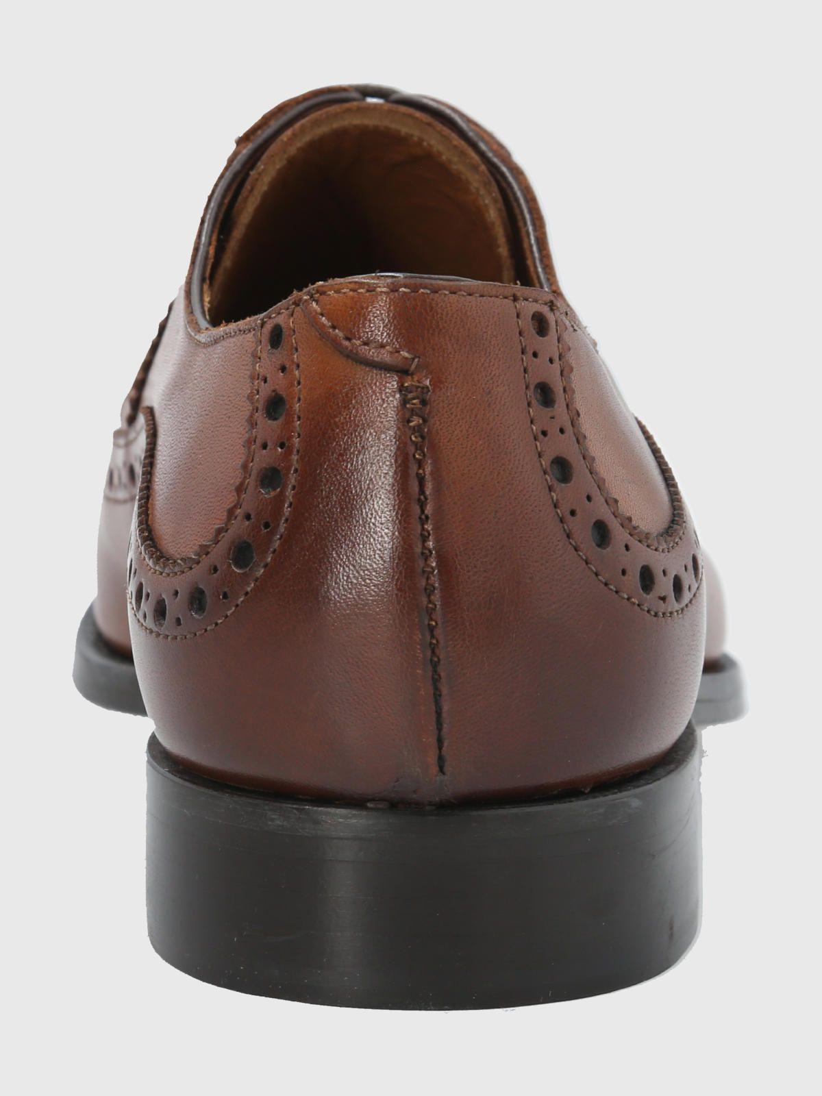 Zapato Cuero Café Hombre Marino -6
