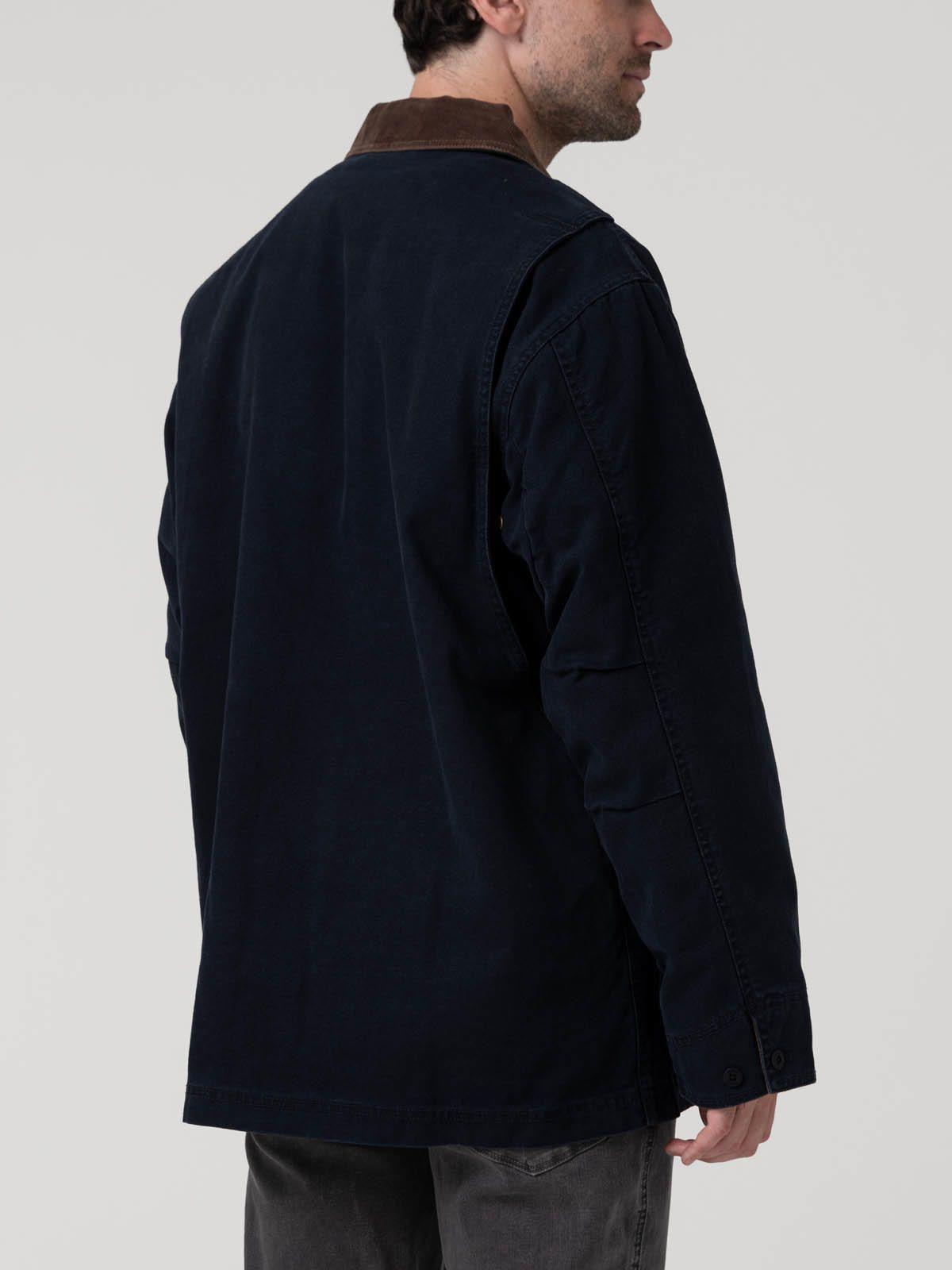 Chaqueta Algodón Orgánico Hombre Barrow Azul-5