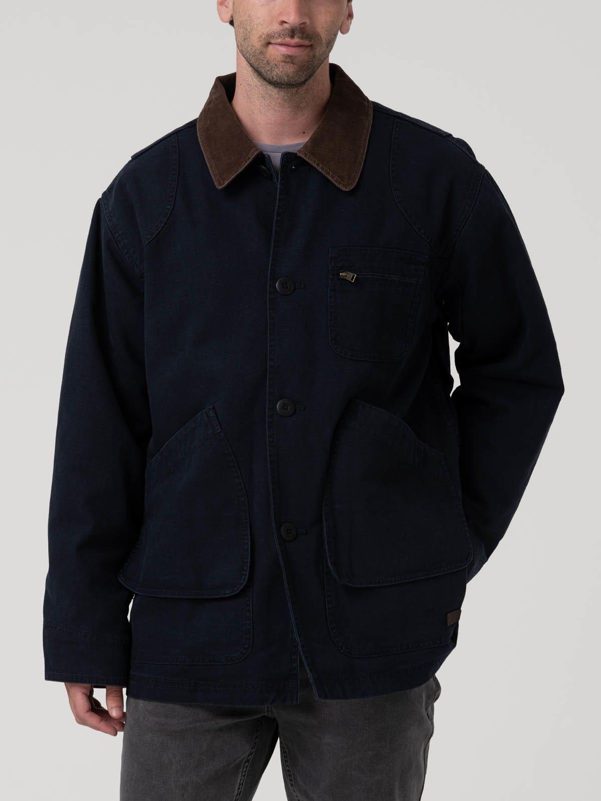 Chaqueta Algodón Orgánico Hombre Barrow Azul-4
