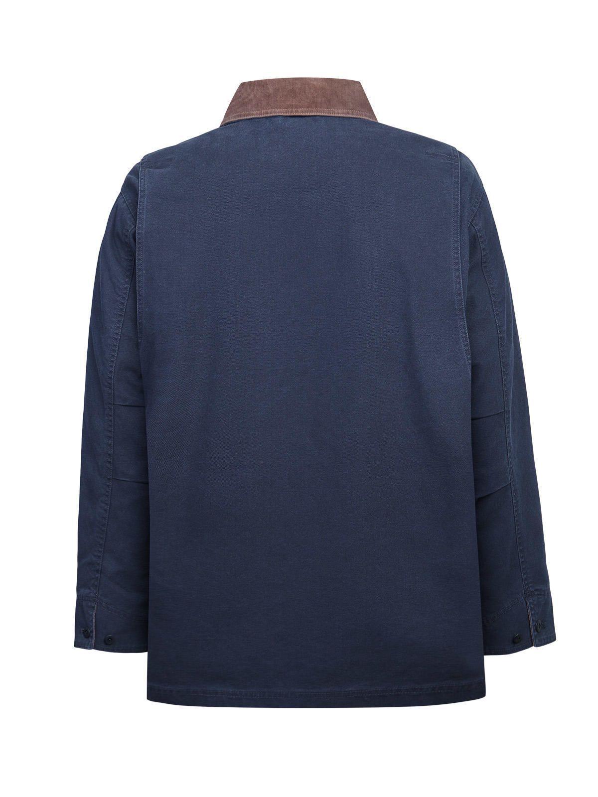 Chaqueta Algodón Orgánico Hombre Barrow Azul-1