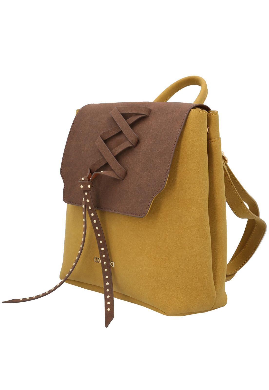 Mochila Mujer Tipe Back Mostaza-1