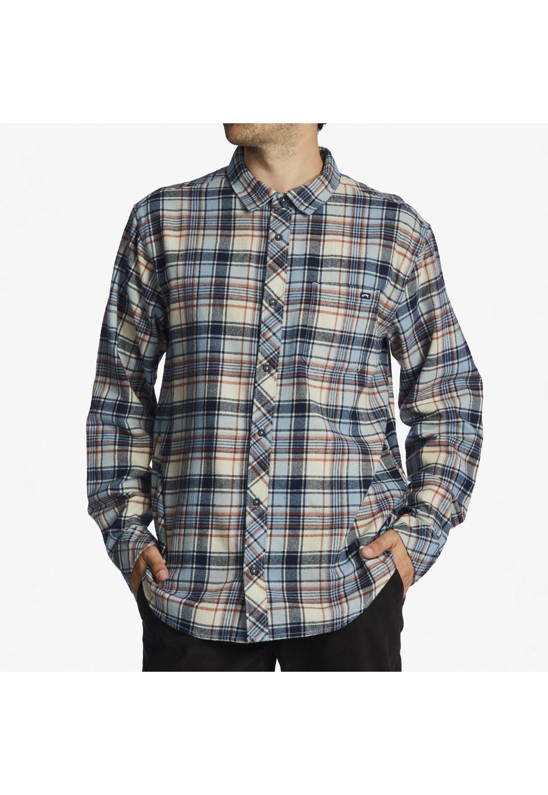 Camisa M/L Hombre Coastline Flnl Azul-0