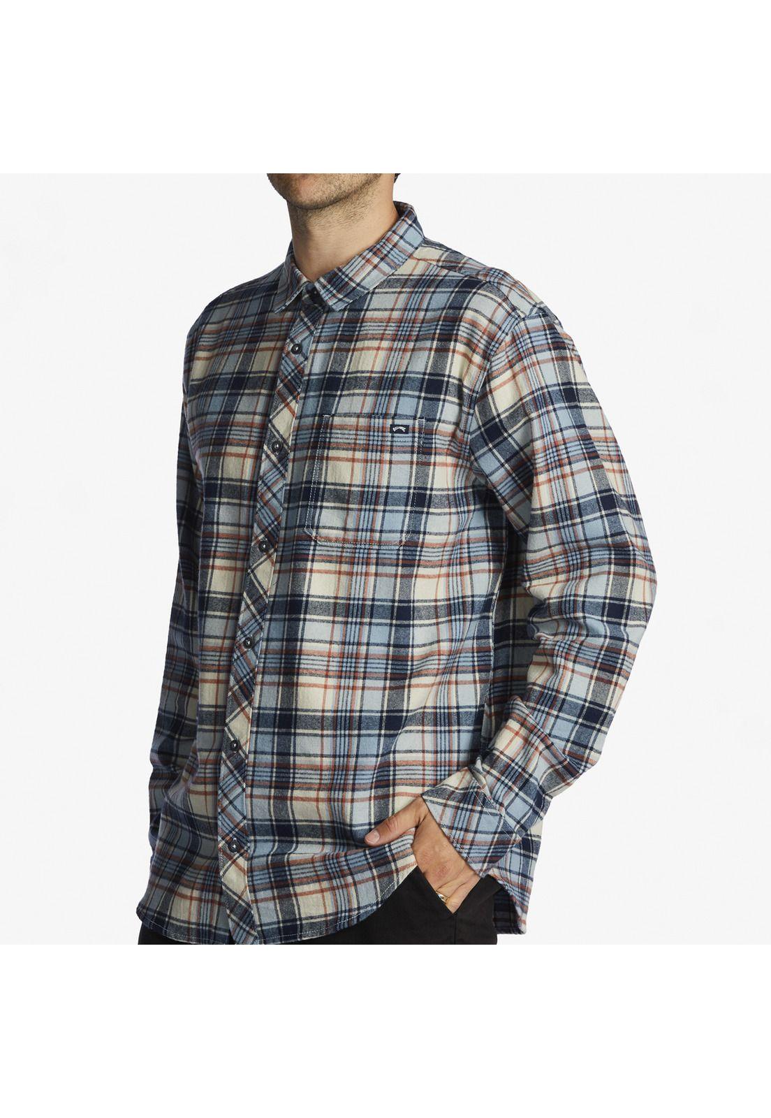 Camisa M/L Hombre Coastline Flnl Azul-1