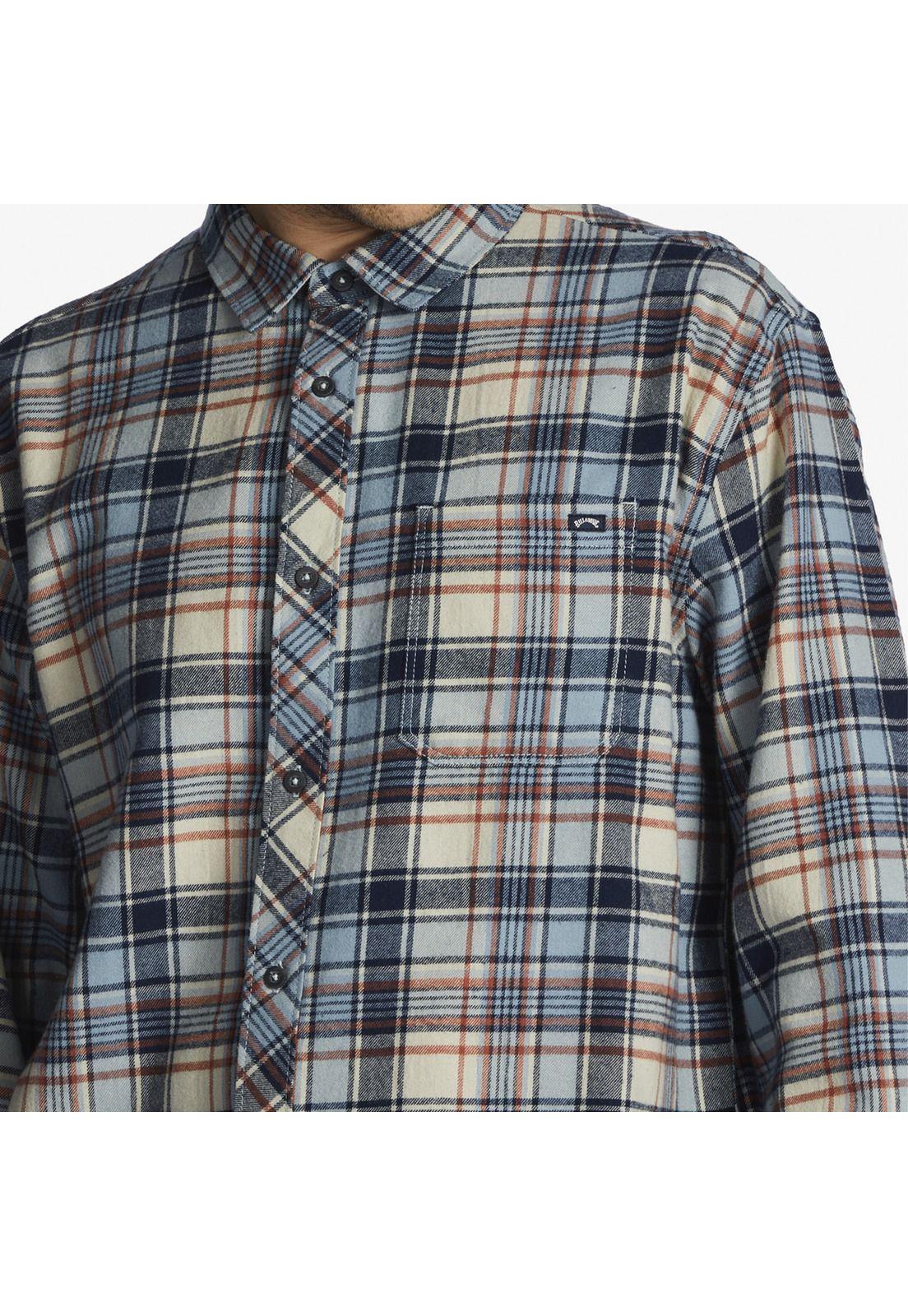 Camisa M/L Hombre Coastline Flnl Azul-7