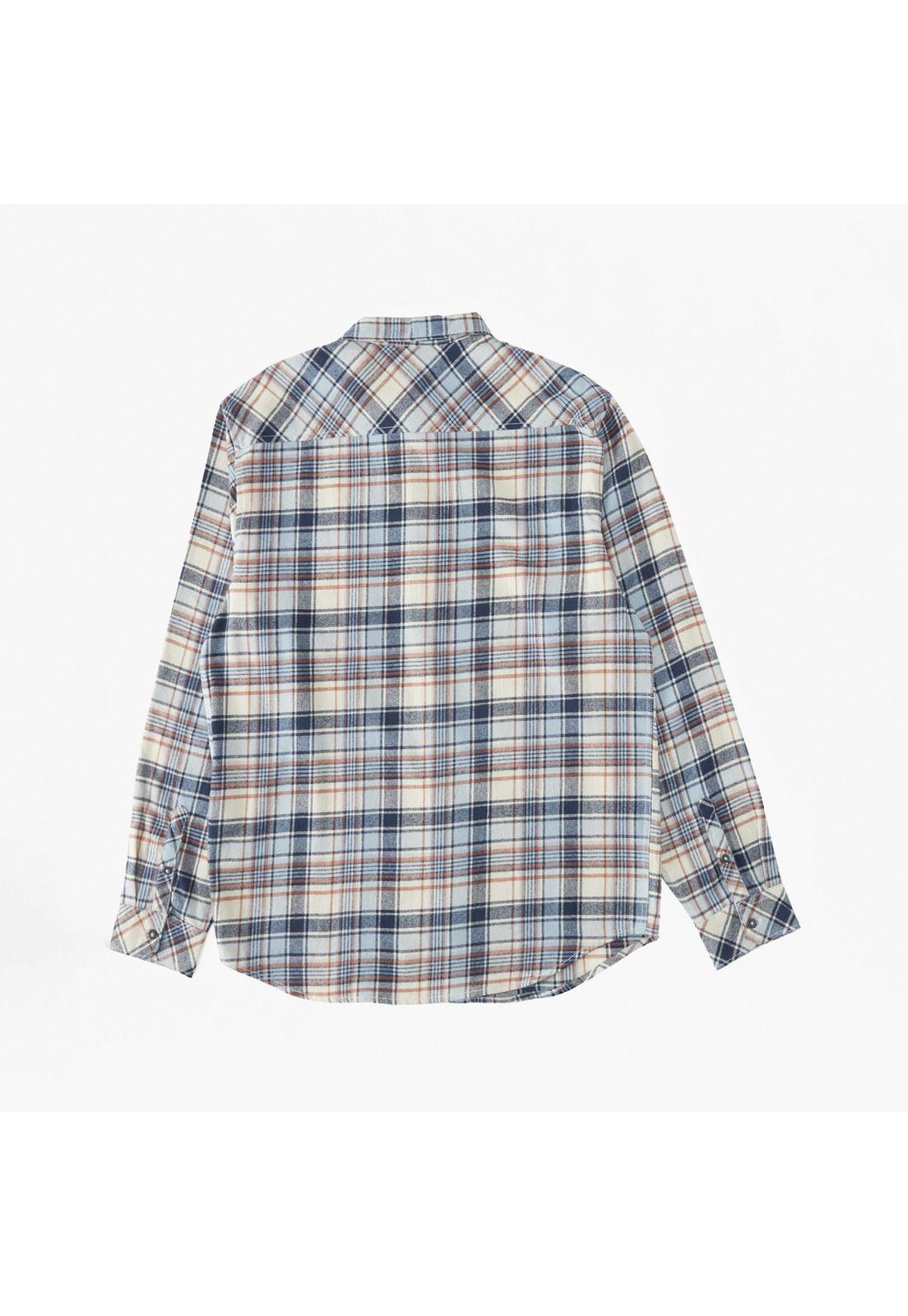 Camisa M/L Hombre Coastline Flnl Azul-9