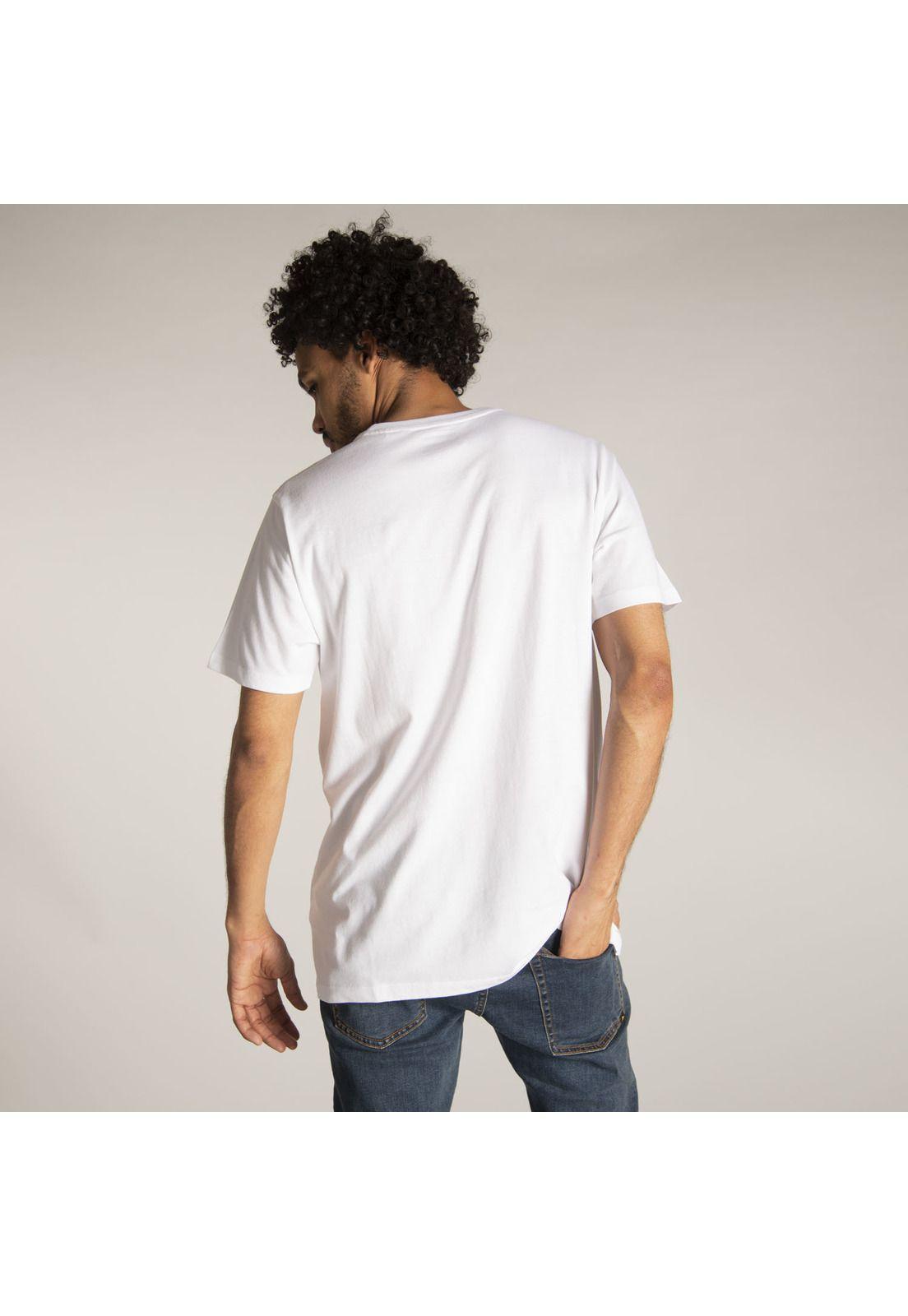 Polera M/C Hombre Fdtn Field King Tee Blanco-2