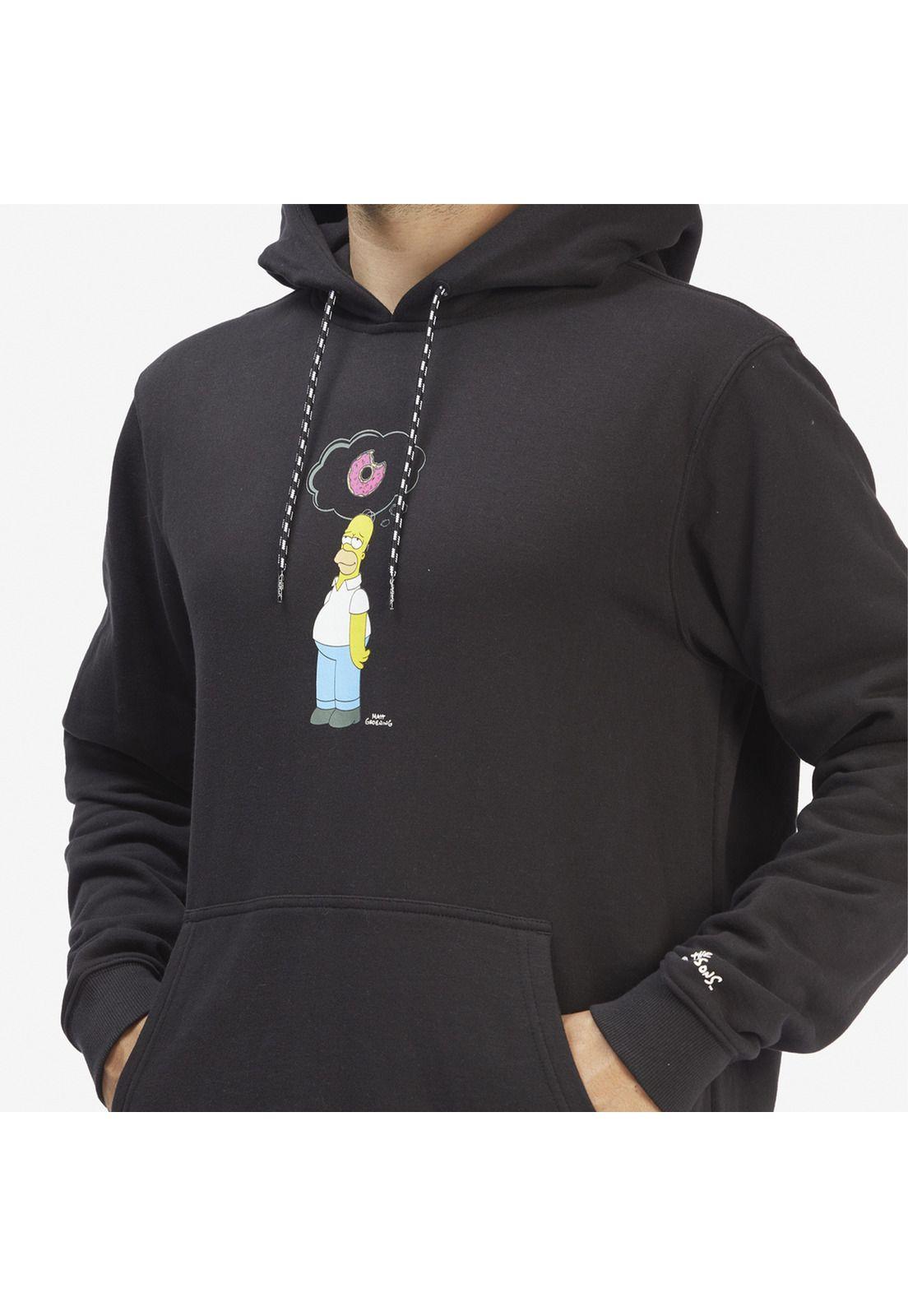 Polerón Hombre Simpsons Donut Negro-3