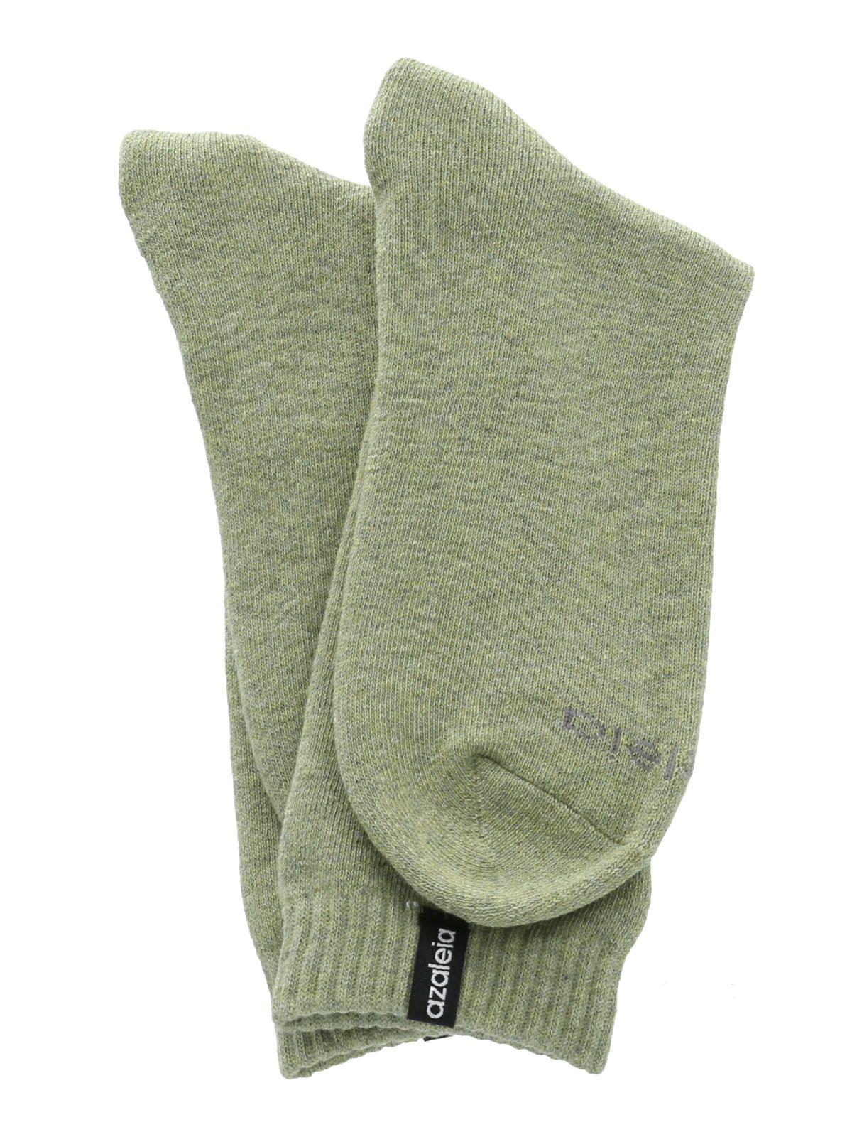 Calcetines  Heavy Plain Mujer Verde-2