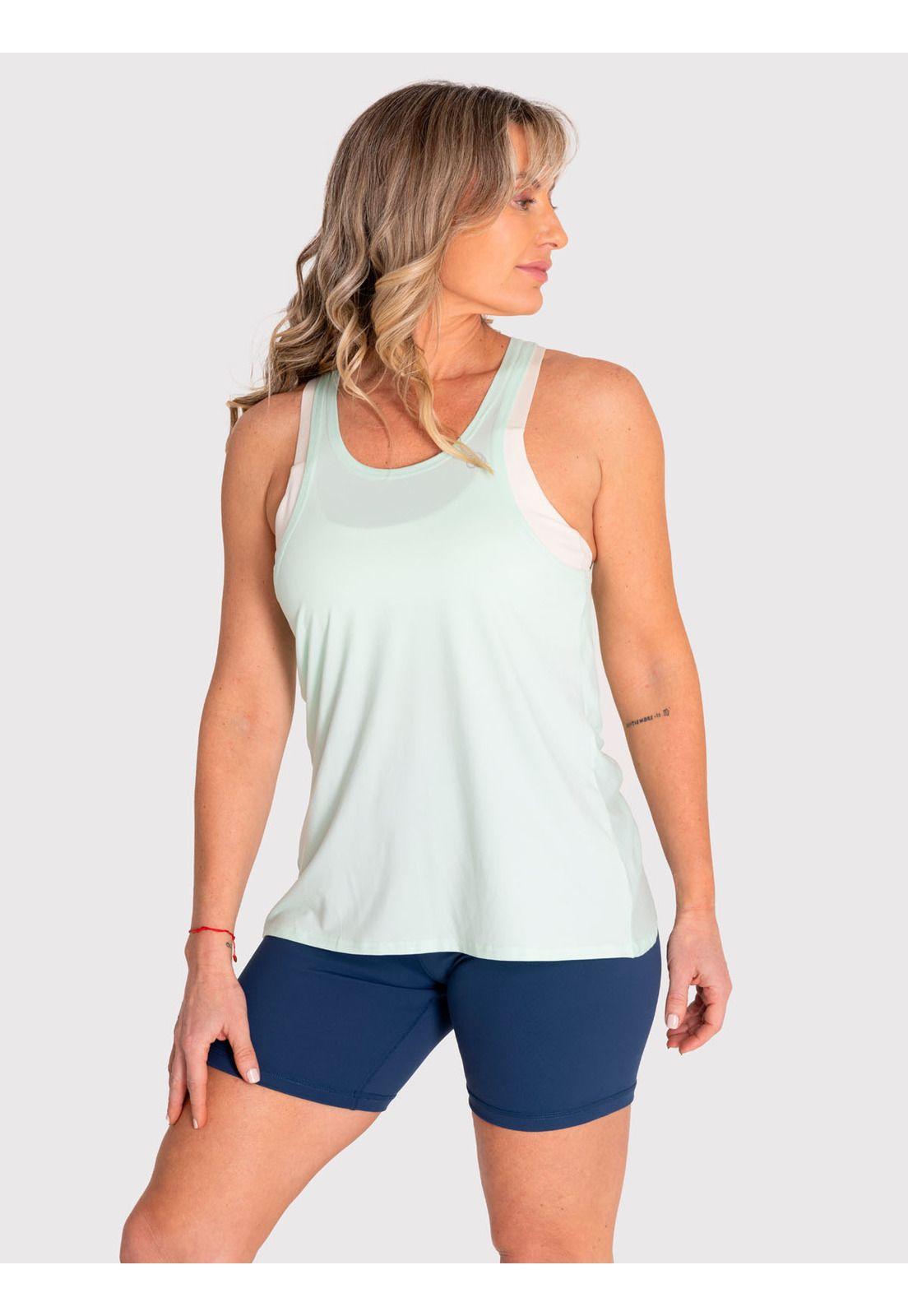 Polera deportiva Mujer Tank Cloe Light Menta-0