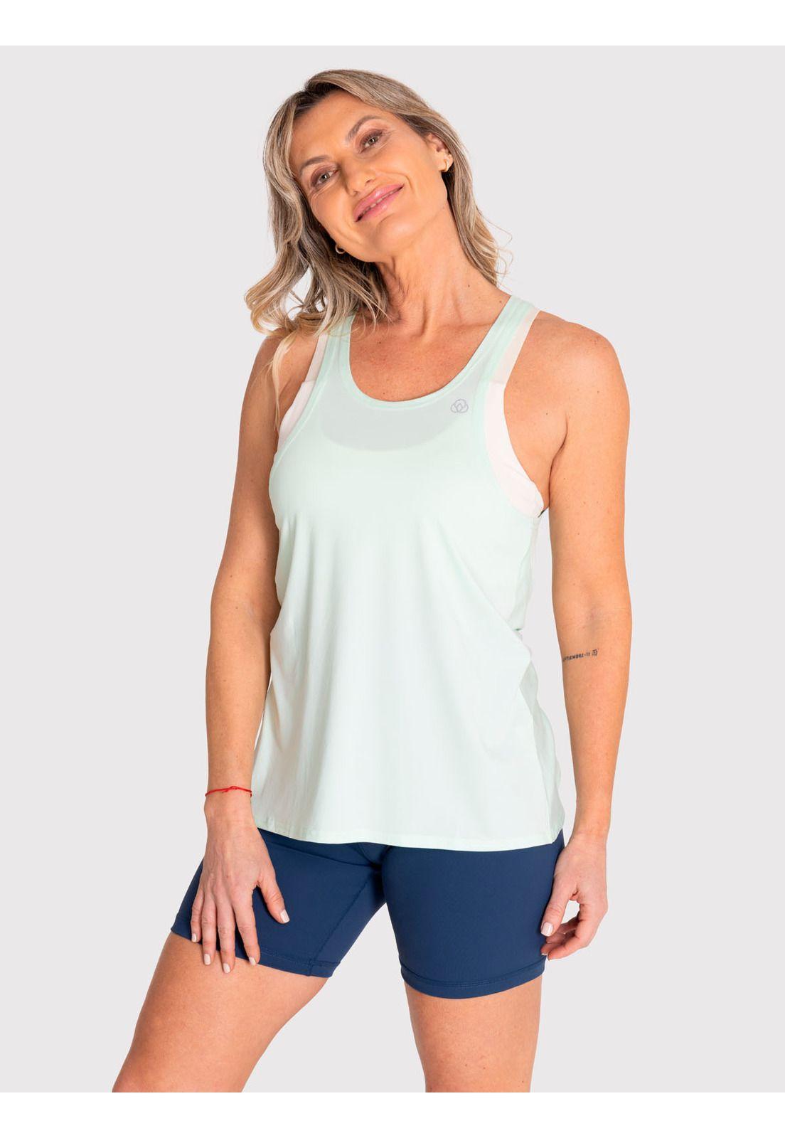 Polera deportiva Mujer Tank Cloe Light Menta-2