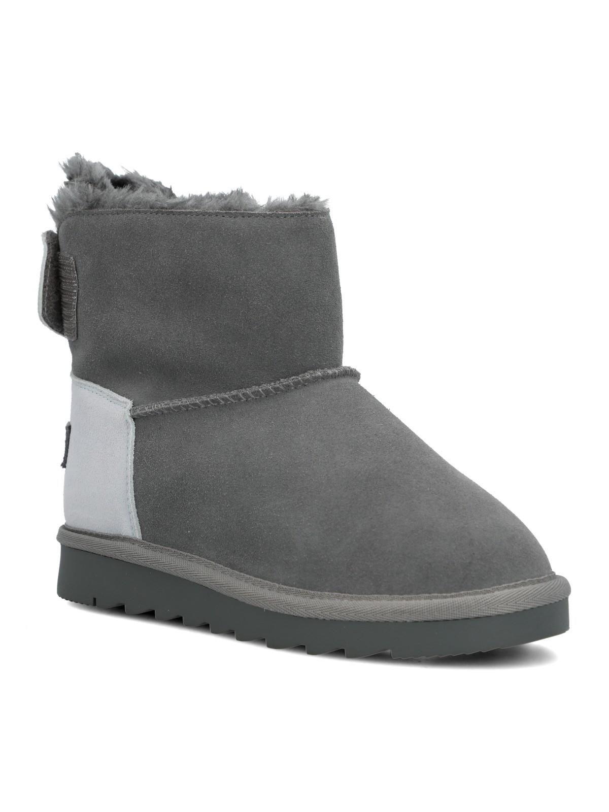 Bota Cuero Niña Frozt Gris-1