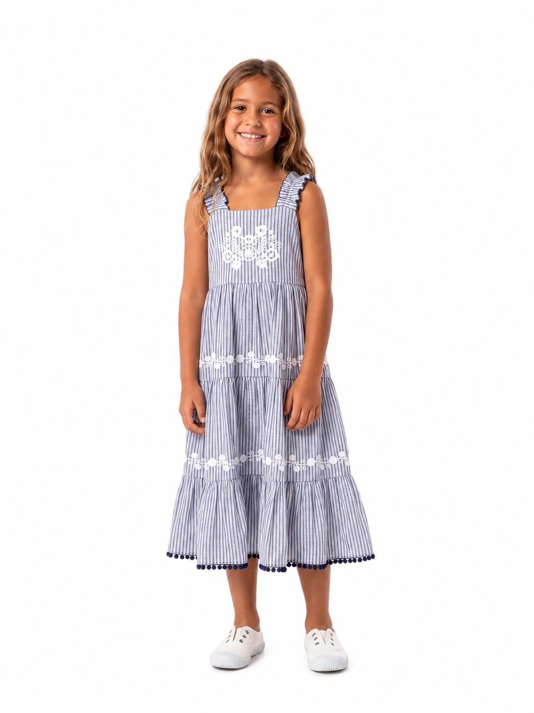 Vestido Niña Summer Azul-0