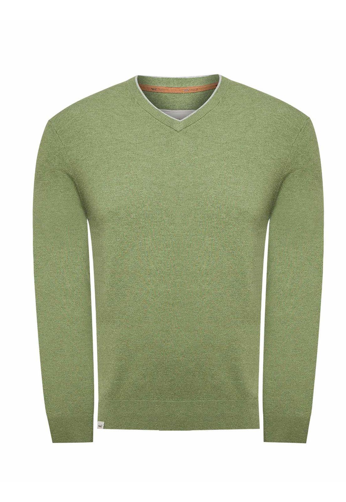 Sweater Fibras Recicladas Hombre Angriv Verde-0