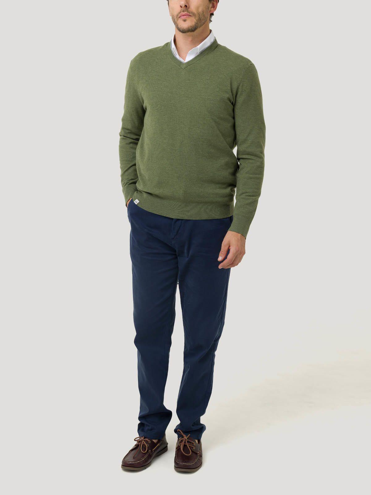 Sweater Fibras Recicladas Hombre Angriv Verde-7