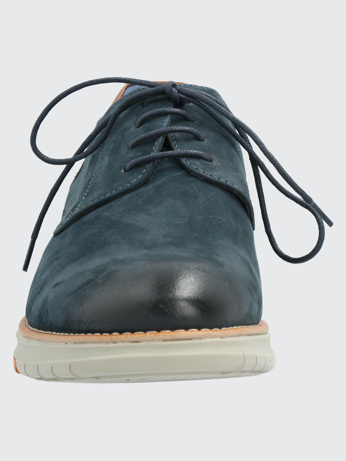 Zapato Cuero Hombre Nerio Azul Marino-3