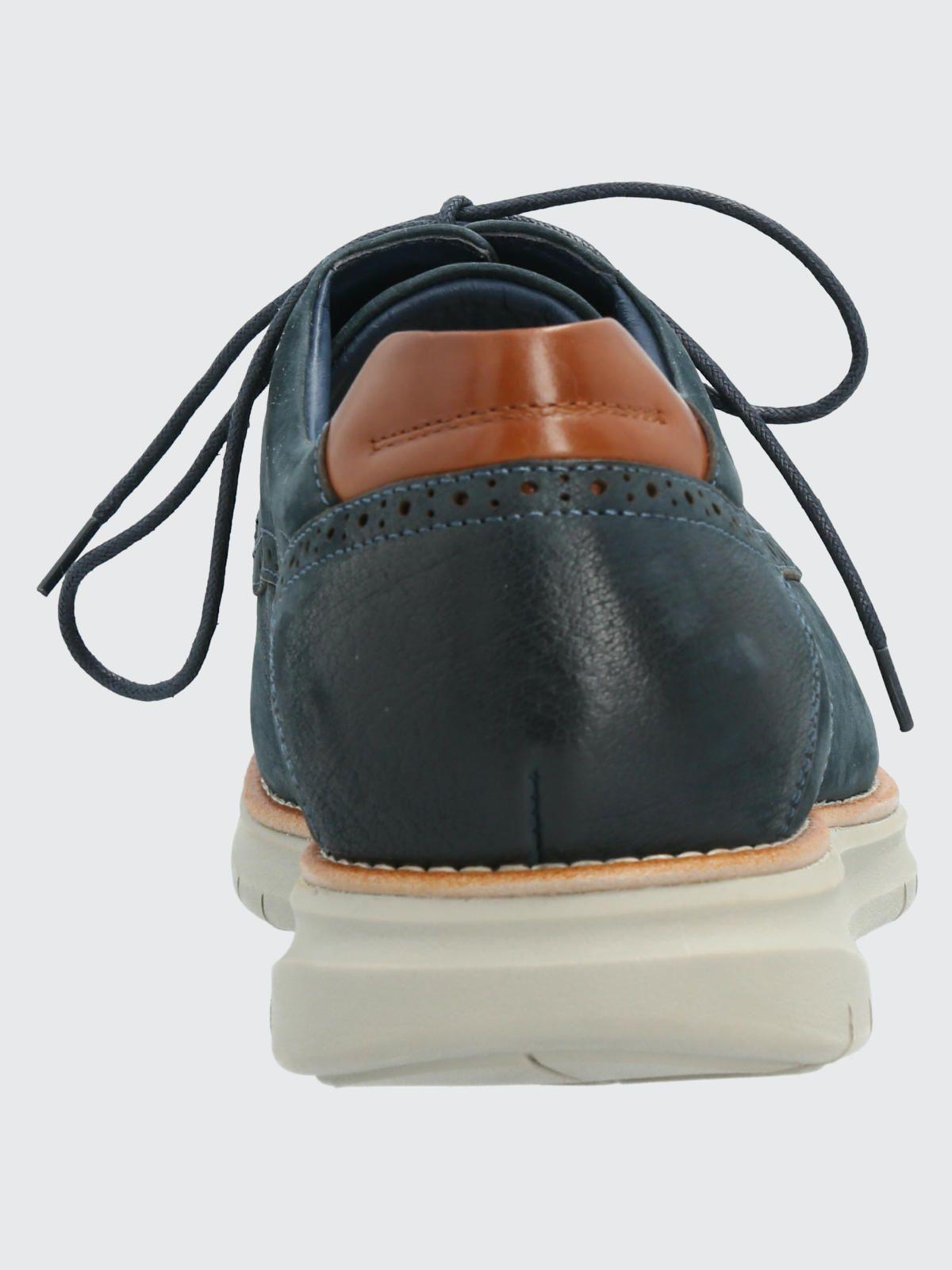 Zapato Cuero Hombre Nerio Azul Marino-6