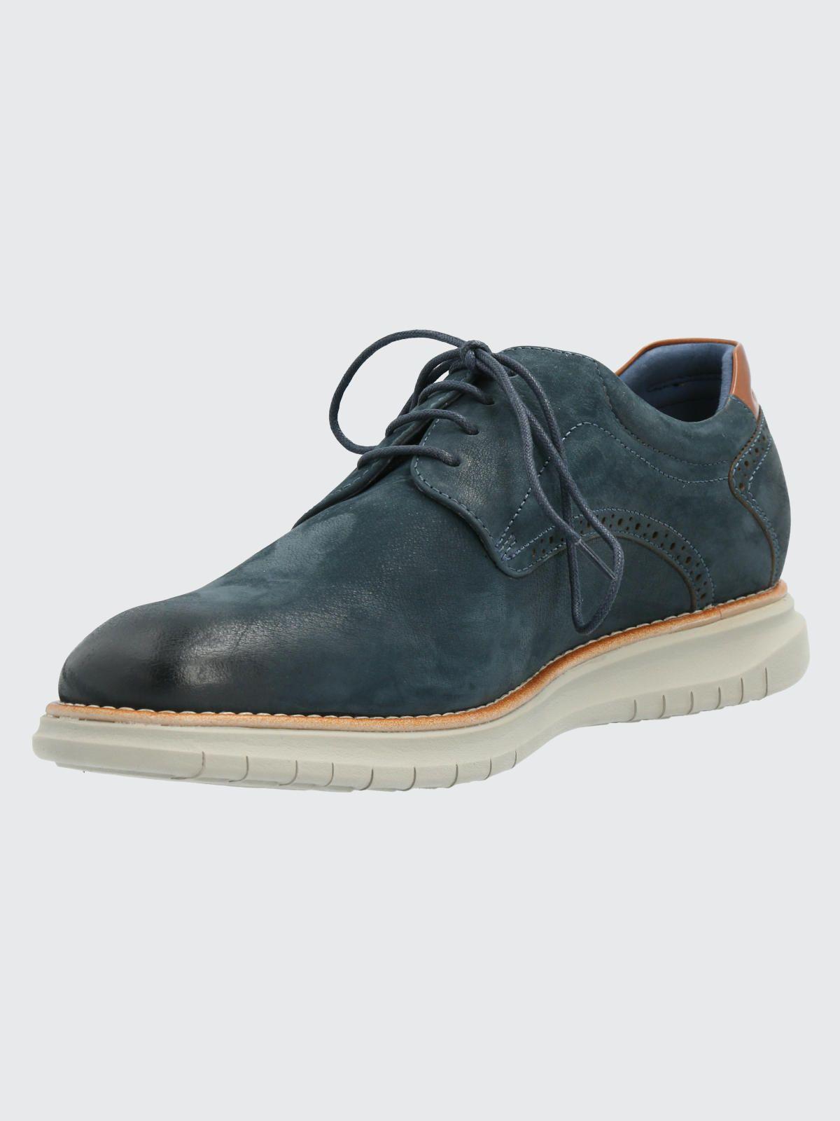 Zapato Cuero Hombre Nerio Azul Marino-4
