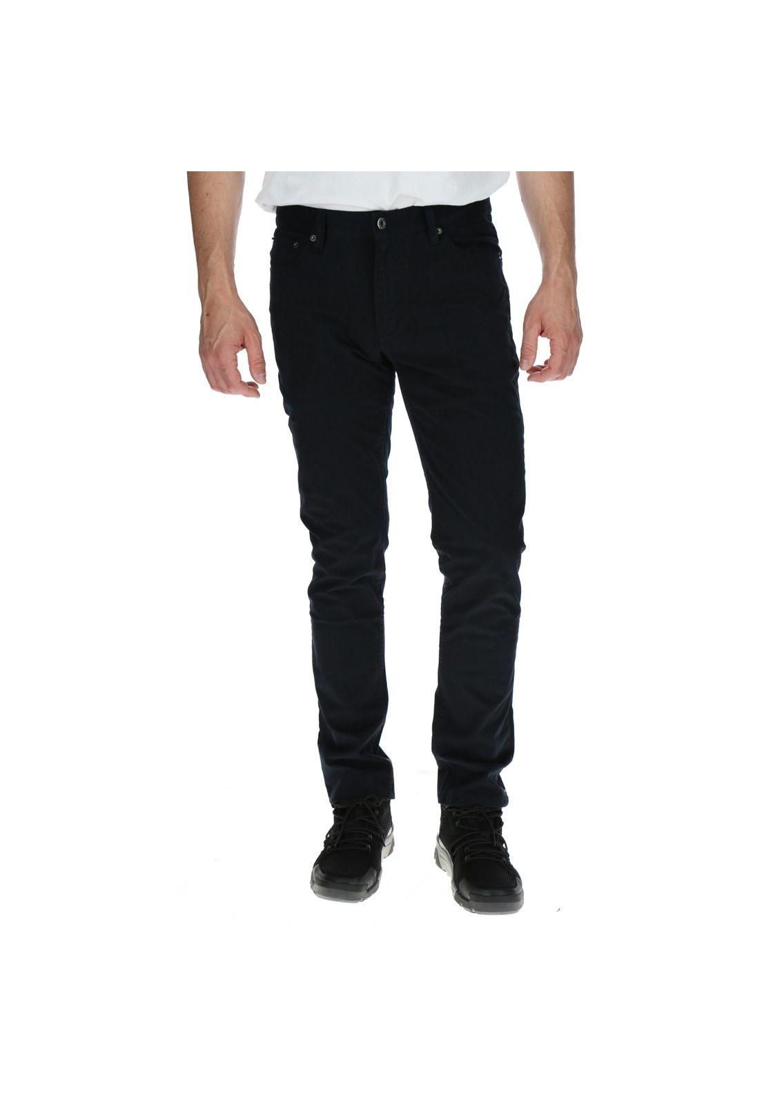 Pantalon Hombre Slim 5 Pocket Trouser Negro-0