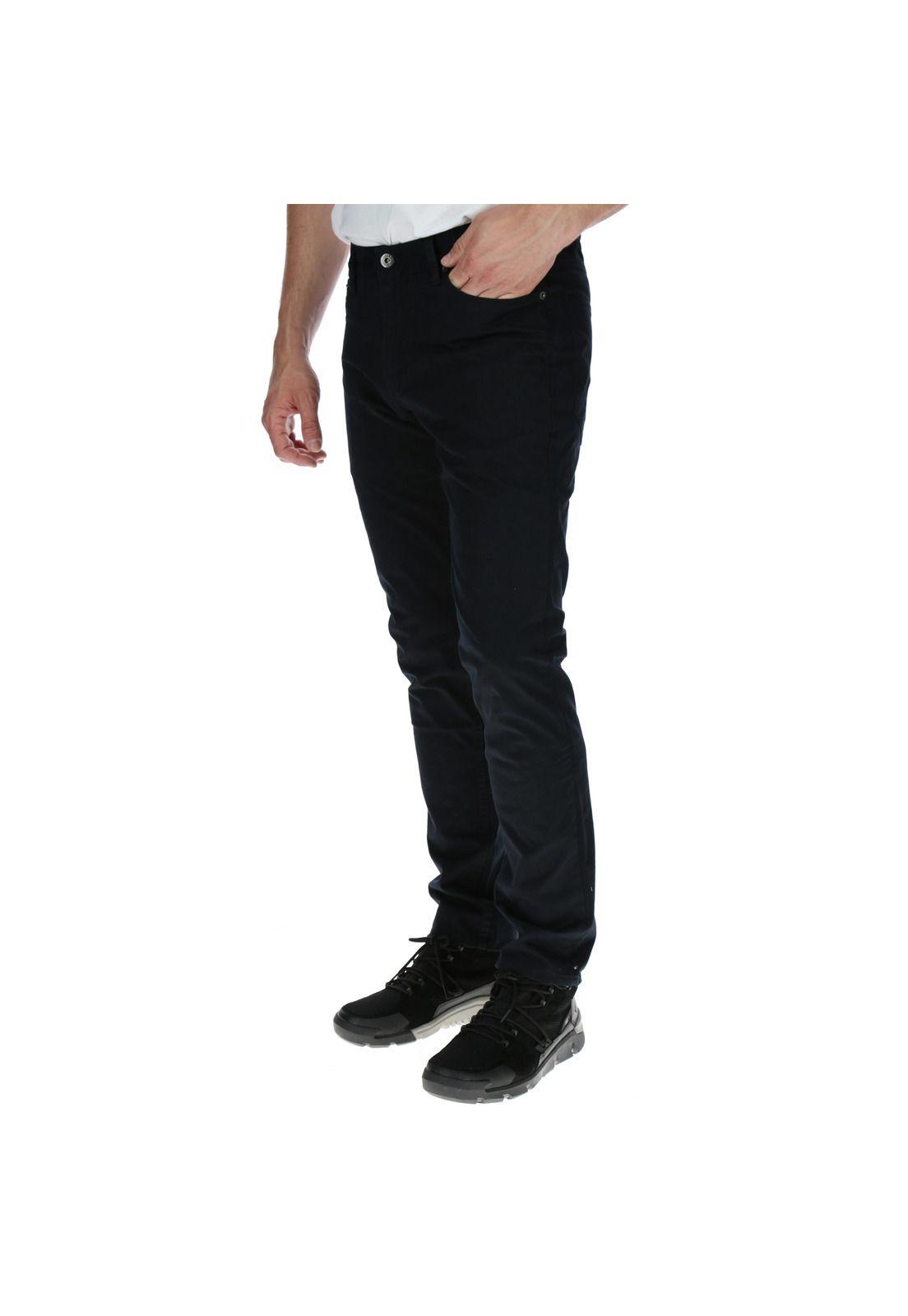 Pantalon Hombre Slim 5 Pocket Trouser Negro-1