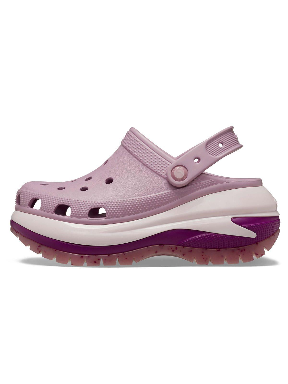 Zueco Crocs Mujer Mega Crush Clog Rosado-1
