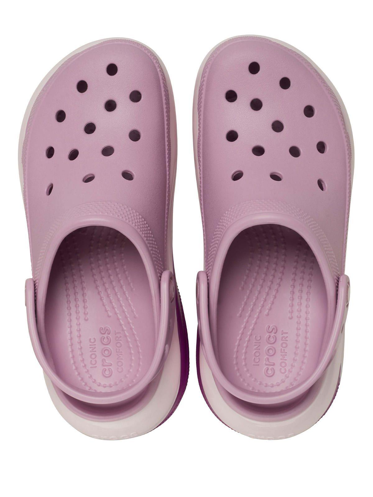 Zueco Crocs Mujer Mega Crush Clog Rosado-4