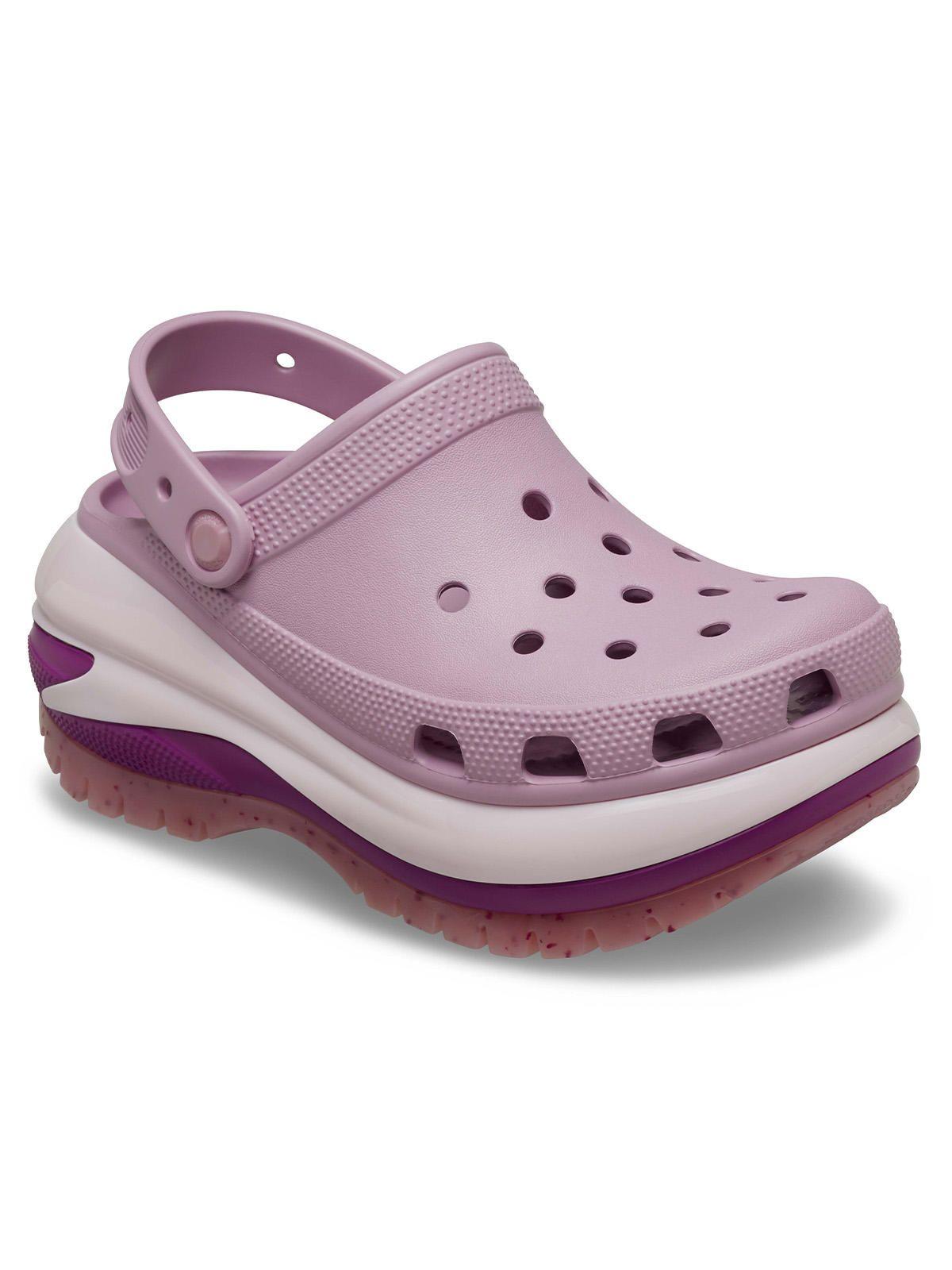 Zueco Crocs Mujer Mega Crush Clog Rosado-6