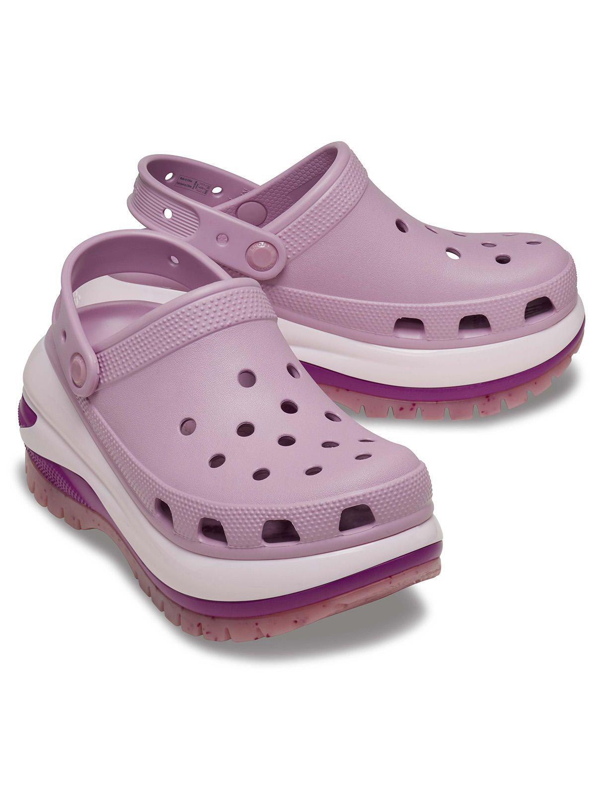 Zueco Crocs Mujer Mega Crush Clog Rosado-3
