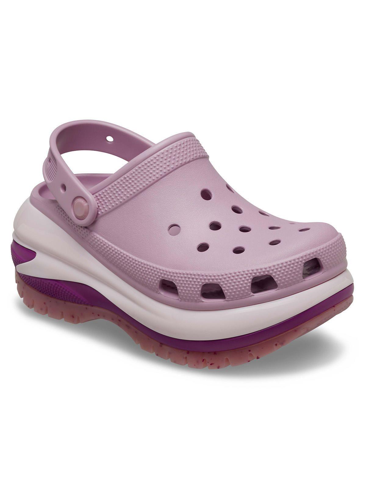 Zueco Crocs Mujer Mega Crush Clog Rosado-6