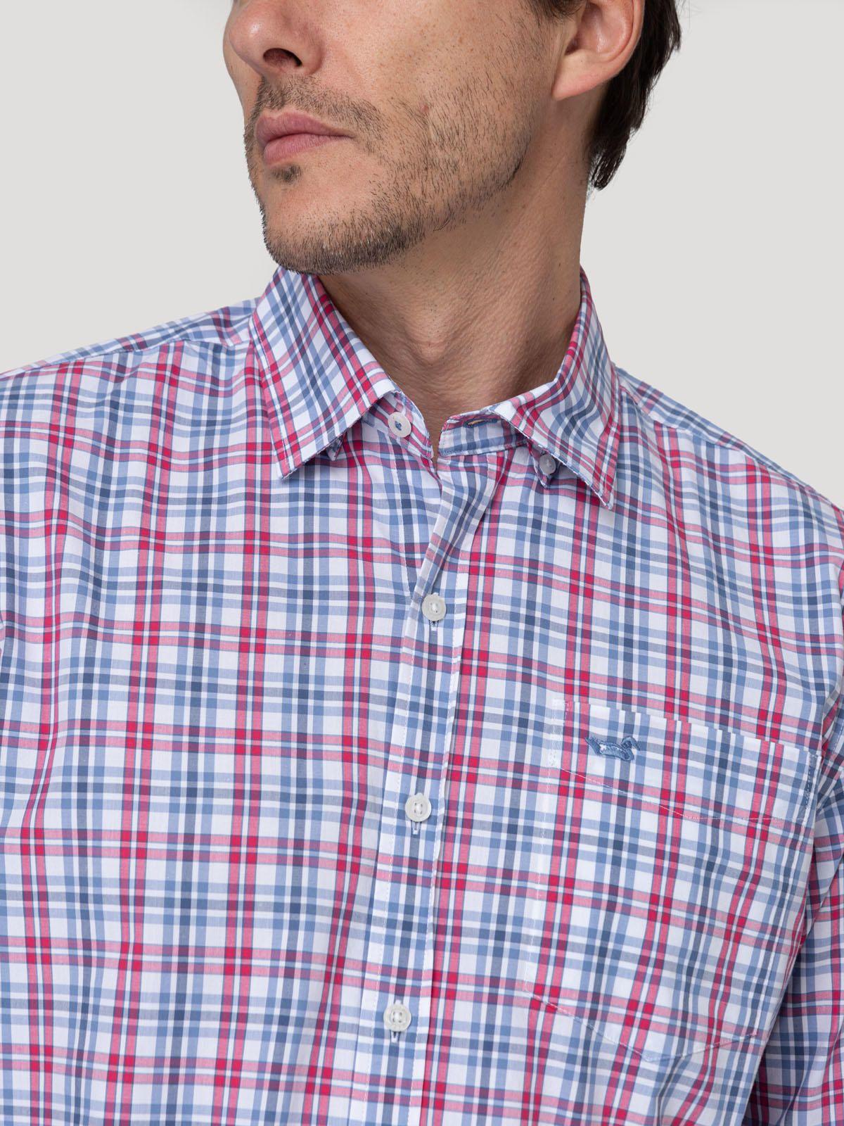 Camisa Algodón Orgánico Hombre Lighter Rojo-6