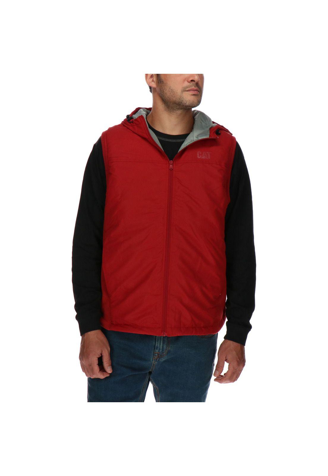 PARKA S/M HOMBRE HOODED VEST ROJO-0